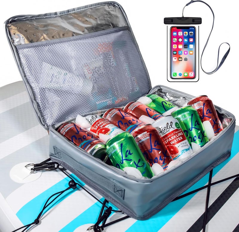 SUP-Now Paddle Board Accessories Cooler with Waterproof Phone Case – Essential SUP Accessories for Paddleboarding - Image 1